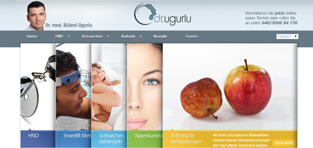 Dr. Ugurlu informiert Interessenten auf seiner Website ausführlich über alle Eingriffe